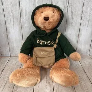 Gund Toys Barnsie Barnes And Noble Plush Brown Bear W Hoodie